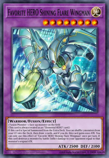 Favorite HERO Shining Flare Wingman card art