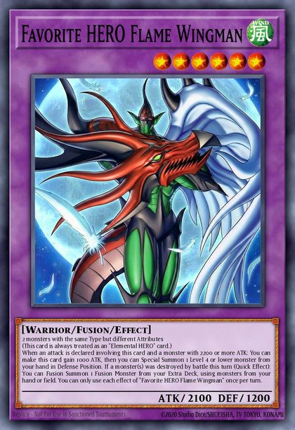 Favorite HERO Flame Wingman card art