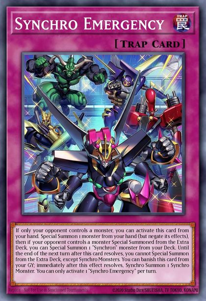 Synchro Emergency card art