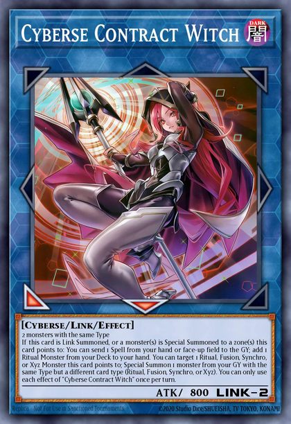 Cyberse Contract Witch card art